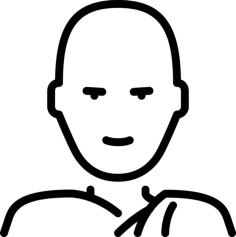 Buddhist Monk Stencil Svg Design File, Free Vectors File